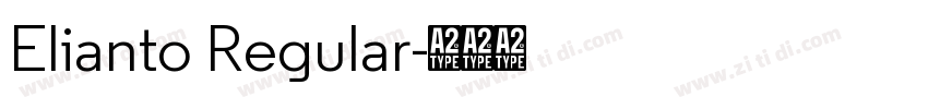 Elianto Regular字体转换